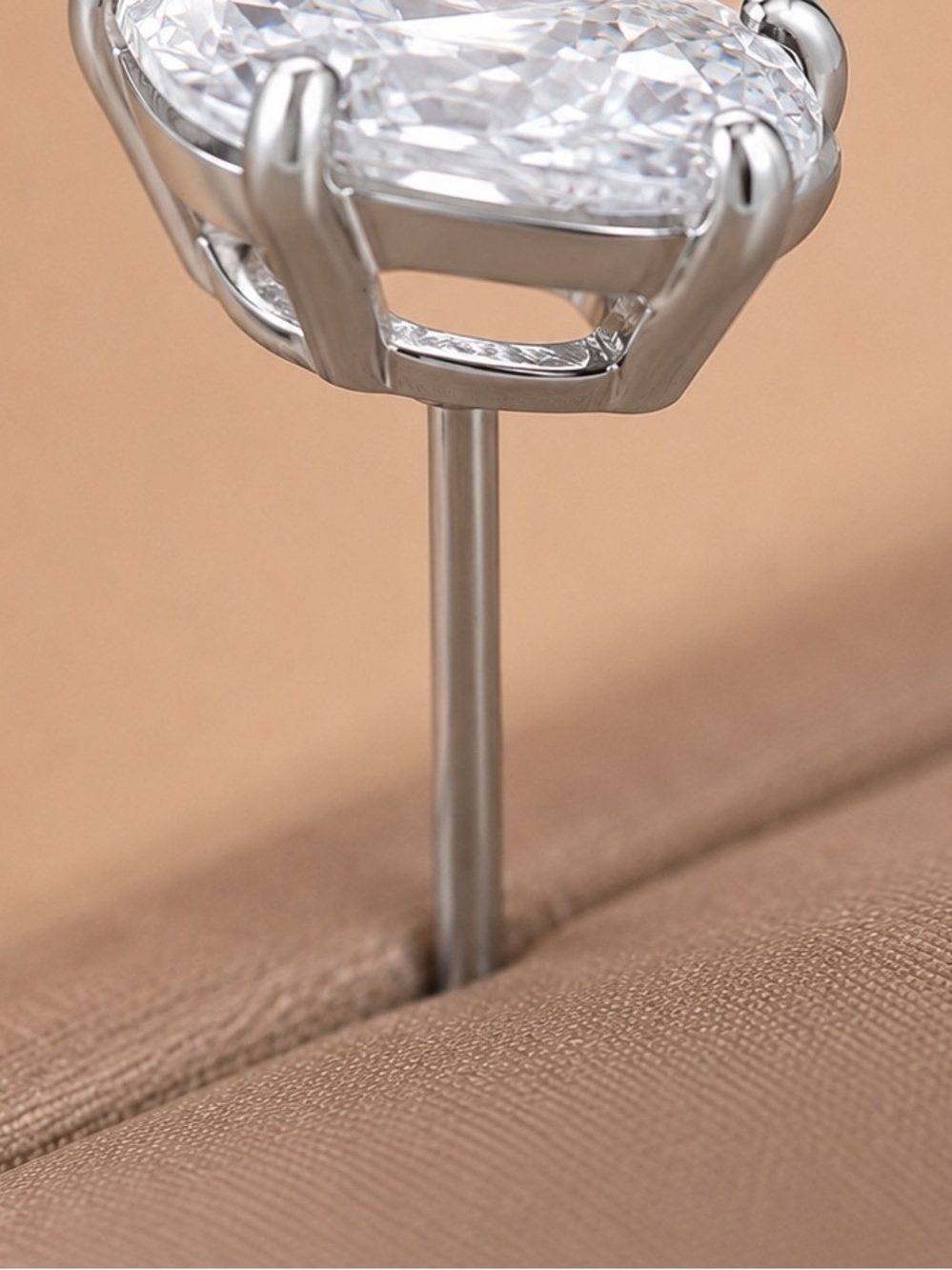 Stunning Radiant Cut Lab-Created Diamond Stud Earrings | Cushion Cut NWT - Picture 8 of 8